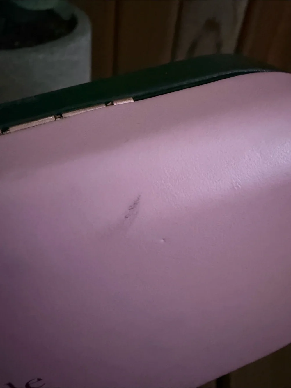 Kate Spade Eyewear Case, Colorblock, Green with Blush Pink Interior